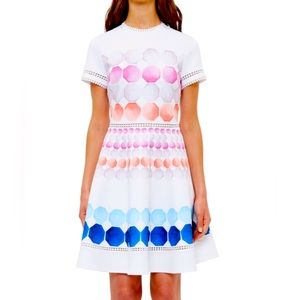 Ted Baker Myley Marina Mosaic Skater Dress size 1 / us 4
